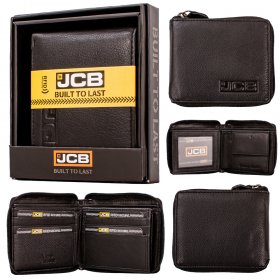 JCBNC38C BLACK GENUINE LEATHER RFID WALLET