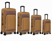 J-4021 Coffee JustPack Expandable Suitcase Set of 4 J-4021 Coffee JustPack Expandable Suitcase Set of 4