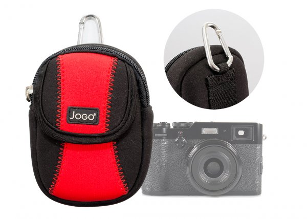 Jogo compact cam case small black red