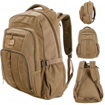 EA-CA53227 GREEN CANVAS BACKPACK