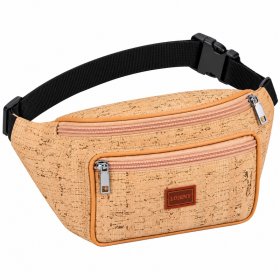 7205 Distressed Cork Bumbag with Front Zipped Pocket (New)