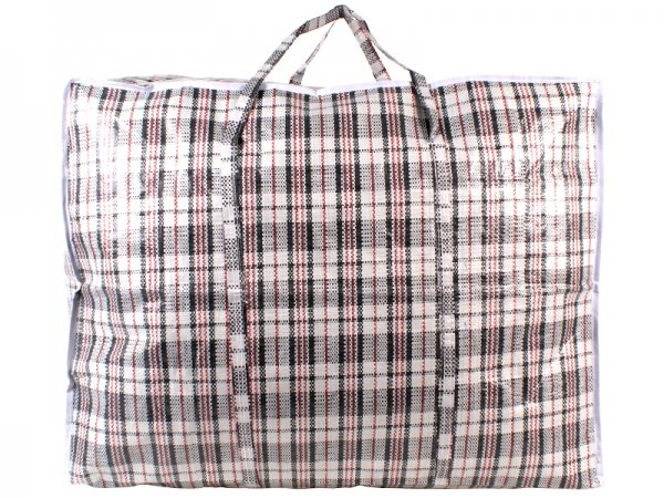 2472 BLACK CHECK LARGE LAUNDRY BAG