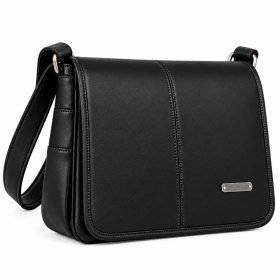 1951 Black S.Nippa Twin Zip Flpover With Back Zip Shoulder Bag N