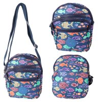 LL-224F NAVY FISH SHOULDER BAG
