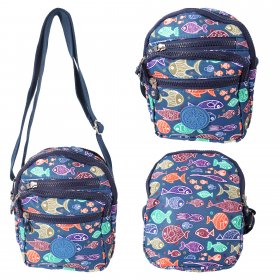 LL-224F NAVY FISH SHOULDER BAG