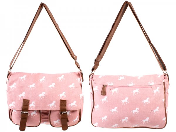 JBCB159 HORSE CANVAS PINK