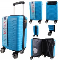 T-HC-US-1627 BLUE RYAN AIR CABIN-SIZED TROLLEY SUITCASE