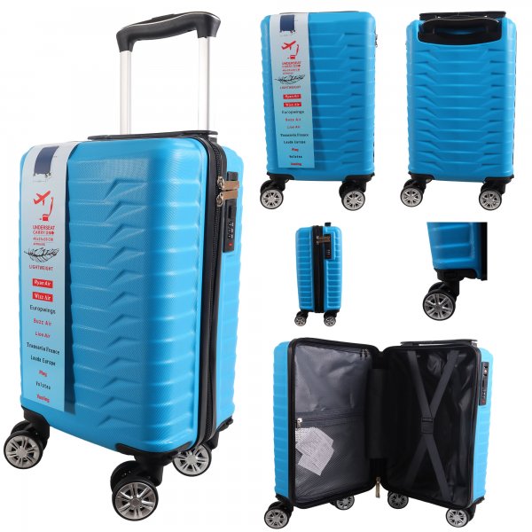 T-HC-US-1627 BLUE RYAN AIR CABIN-SIZED TROLLEY SUITCASE