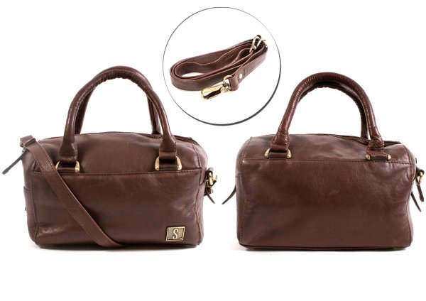 S BAG BROWN LEATHER BAG