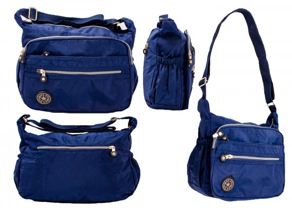 LL-54 BLUE POLYESTER SHOULDER BAG