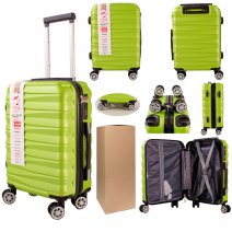 T-HC-US-02 LIME GREEN 17.7'' BOX/2 UNDERSEAT CABIN-SIZE SUITCASE