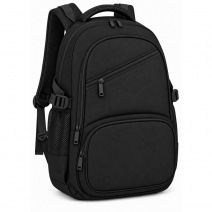 2596 Black Denim Look Backpack