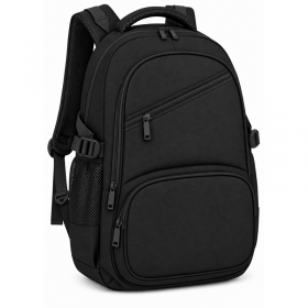 2596 Black Denim Look Backpack