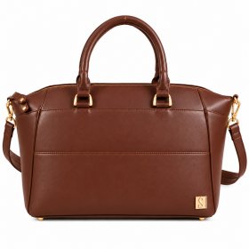 S Bag Brown Leather Shoulder Bag (New)