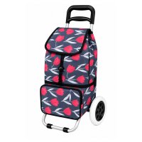 ST-02 Black Flower 2 Wheeler Shopping Trolley (New) ST-02 Black Flower 2 Wheeler Shopping Trolley (New)