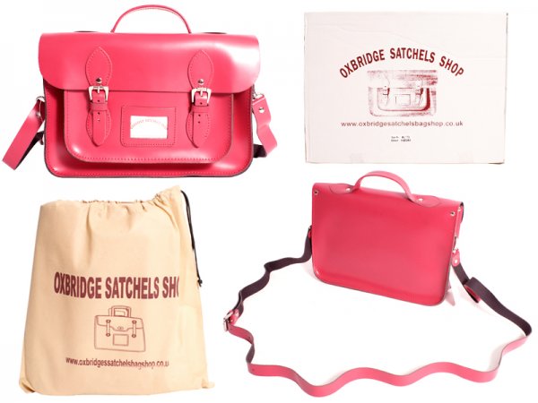 IN-NEW 13" FUSCHIA SATCHEL WITH HANDLE