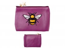 CP06 PURPLE APPLIQUE MINI PURSE