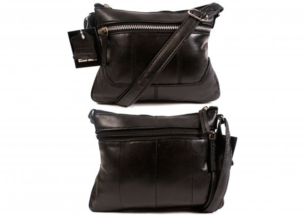 PR-DD 13 BLACK LEATHER BAG- M035