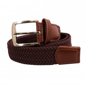 2796 CHOCOLATE BROWN MILANO STRETCHY BELT LARGE/EXTRA LARGE