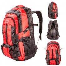 8668 RED/BLK 85L MULTI-FUNCTIONAL HANG SYSTEM TREKKING BACKPACK