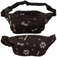8056 BLACK AND WHITE PAW BUMBAG