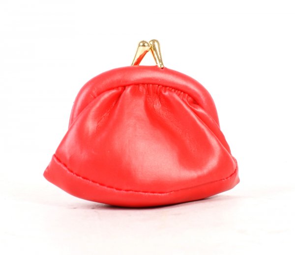 6290 Minature P,U Purse RED