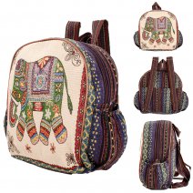 LL-220 GREEN ELEPHANT CANVAS BACKPACK