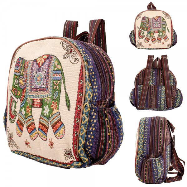 LL-220 GREEN ELEPHANT CANVAS BACKPACK