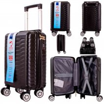 T-HC-US-1627 BLACK 15.7'' UNDER-SEAT CABIN-SIZE TRAVEL TROLLEY