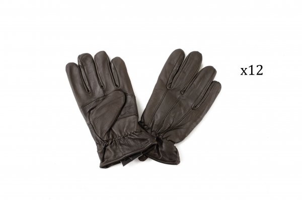 8926 D.BROWN "THINSULATE" GENTS SOFT LEATHER GLOVES X12