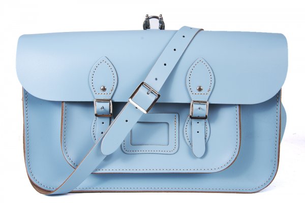 15 BABY BLUE OXBRIDGE BRIEFCASE SATCHEL