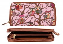 JBPS81 GLITTER OWL PINK BROWN