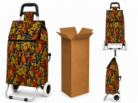 B-ST-05 Leaf Black/Red 2 Wheeler Trolley Box Of 10