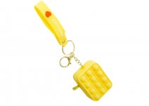 GM-1201 YELLOW POP IT CHANGE PURSE/POUCH W/ WRIST WRAP