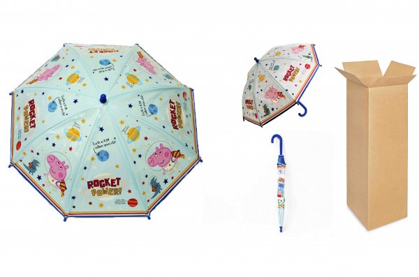 2225 PEPPA PIG KIDS UMBRELLA BOX OF 12