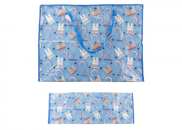 LL-SB3 BLUE BUNNY REUSABLE SHOPPING BAG