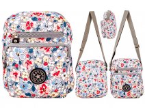 LL-73F GREY/WHITE CROSSBODY SHOULDER BAG