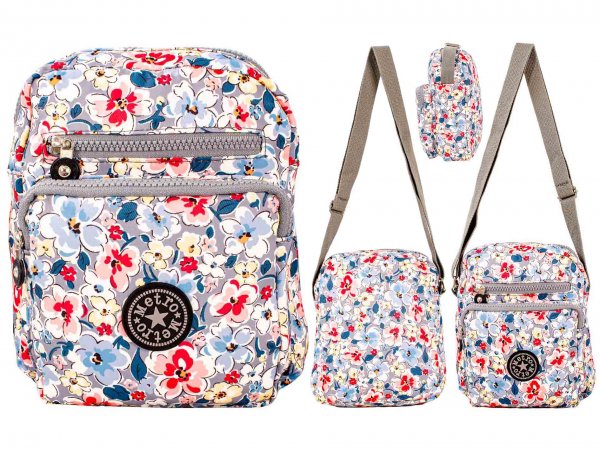 LL-73F GREY/WHITE CROSSBODY SHOULDER BAG