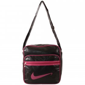 HB-PV-N-02 BLACK/PINK FAUX LEATHER HANDBAG