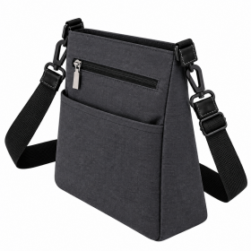 WB-6204 Charcoal Large Shoulder Bag (New)
