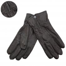 LG 010 MEDIUM BLACK LEATHER GLOVES