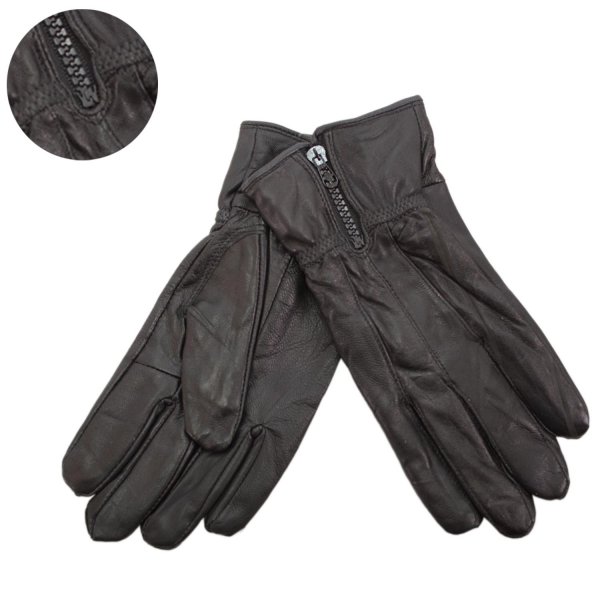 LG 010 MEDIUM BLACK LEATHER GLOVES
