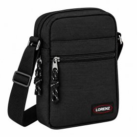 2513 Black Lorenz Across Body Bag (New)