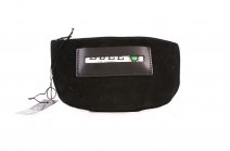 LEATHER TOBACCO POUCH BLACK SUEDE