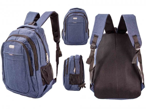 LL-199 NAVY 17'' BACKPACK W/LAPTOP SLEEVE