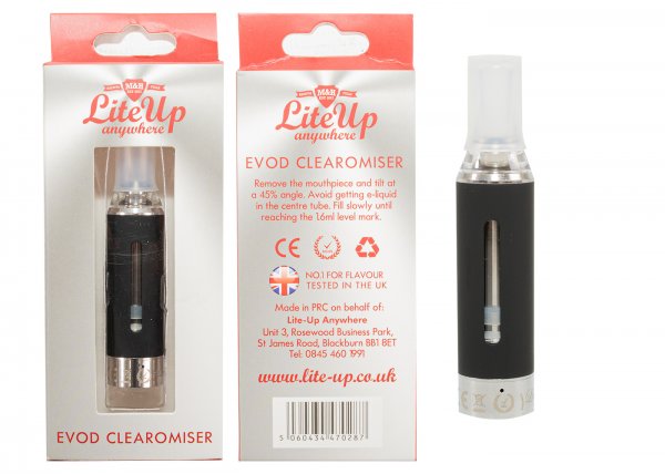 LITE UP EVOD CLEAROMISER SINGLE UNIT