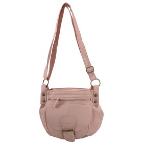 JBHB2326 BLUSH FAUX LEATHER HANDBAG