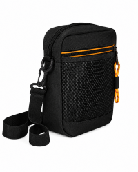 2530 Black Grained Polyester Small Top Zip X-Body Bag 2530 Black Grained Polyester Small Top Zip X-Body Bag