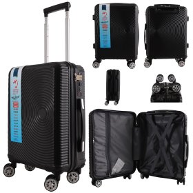 T-HC-US-1830 BLACK CABIN-SIZE EASYJET TRAVEL TROLLEY SUITCASE