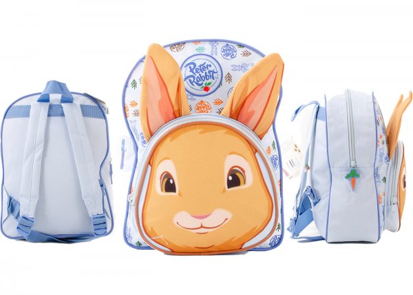 PETER RABBIT BOYS BABY BLUE NOVELTY POCKET BACKPACK